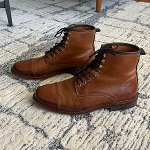 Shoe The Bear Curtis Cap Toe Boot - lace-up leather men's size 42 (US 9)